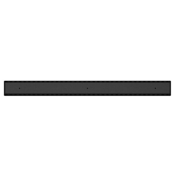 TILE INSERT V CHANNEL FLOOR GRATE 50MM OUTLET WITHOUT OUTLET AND HOLE SAW MATTE BLACK