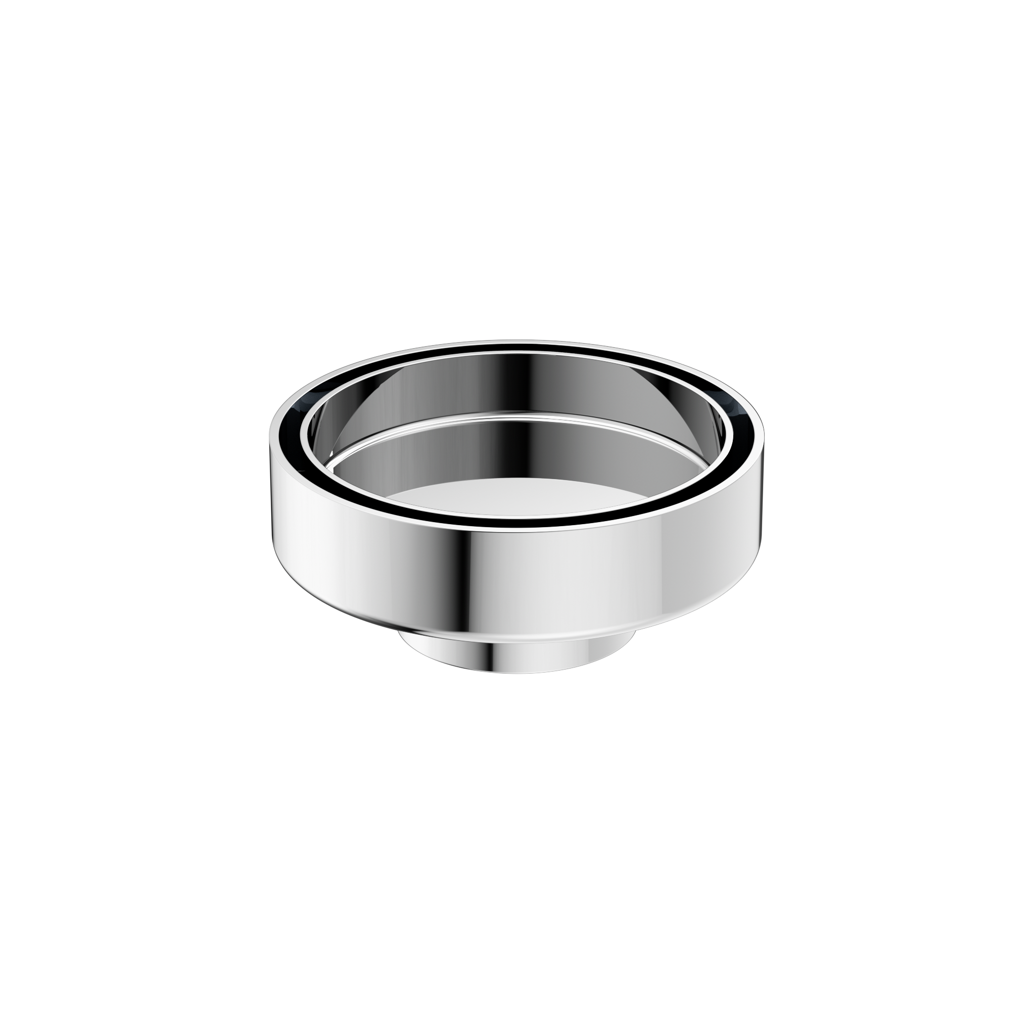 100MM ROUND TILE INSERT FLOOR WASTE 50MM OUTLET CHROME