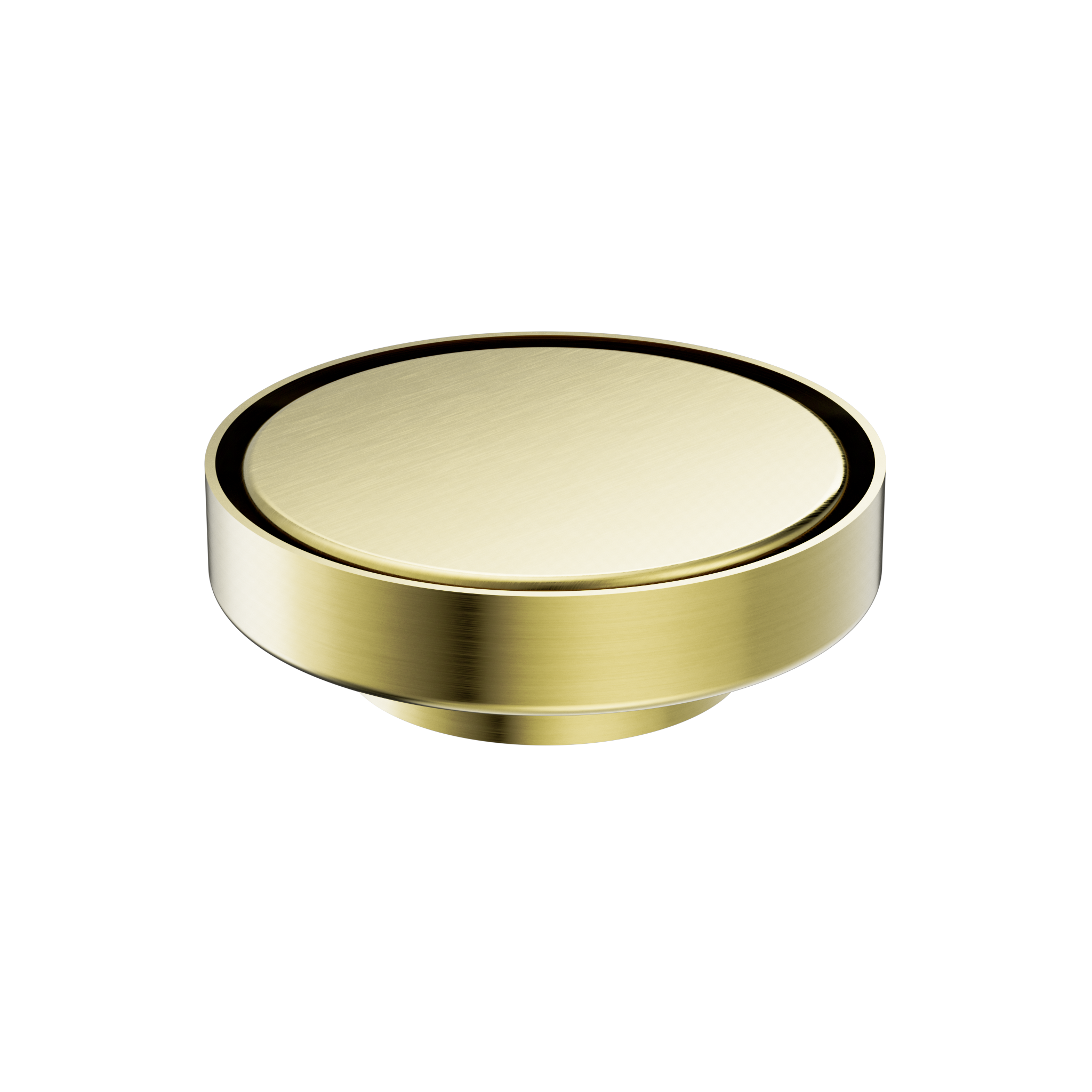 130MM ROUND TILE INSERT FLOOR WASTE 80MM OUTLET BRUSHED GOLD