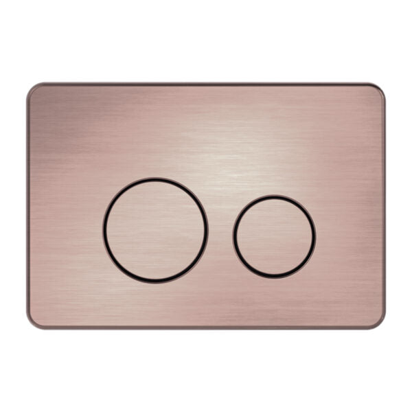 IN WALL TOILET PUSH PLATE BRUSHED BRONZE