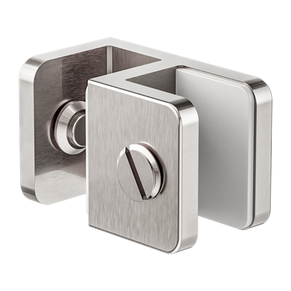 OVER-PANEL GLASS TO GLASS FITTING 10MM GLASS GUN METAL