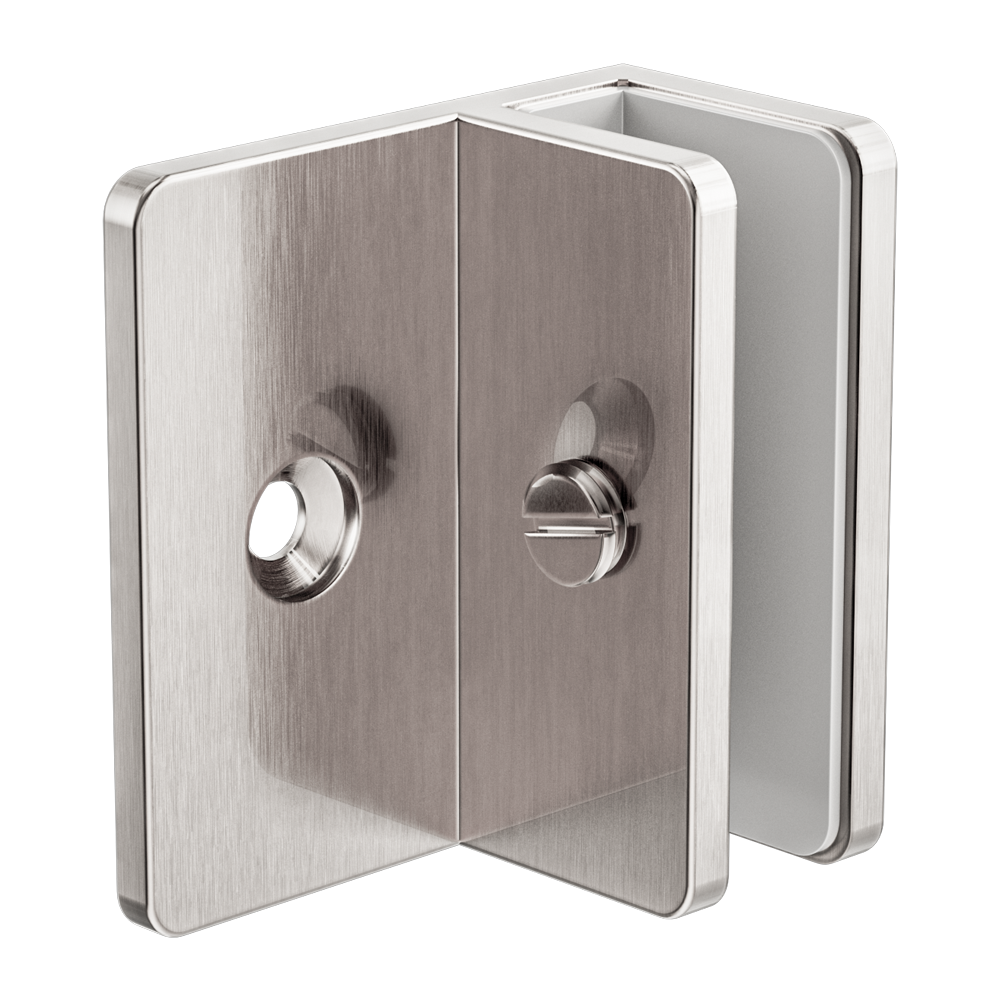 SHOWER F BRACKET 10MM GLASS GUN METAL