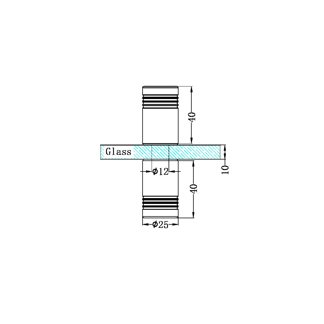 ROUND SHOWER KNOB BRUSHED BRONZE