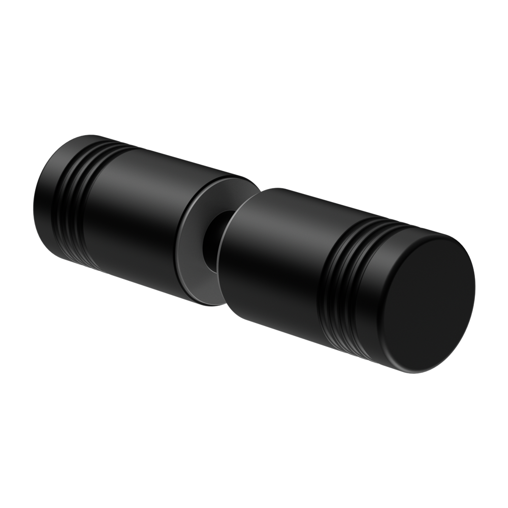 ROUND SHOWER KNOB MATTE BLACK