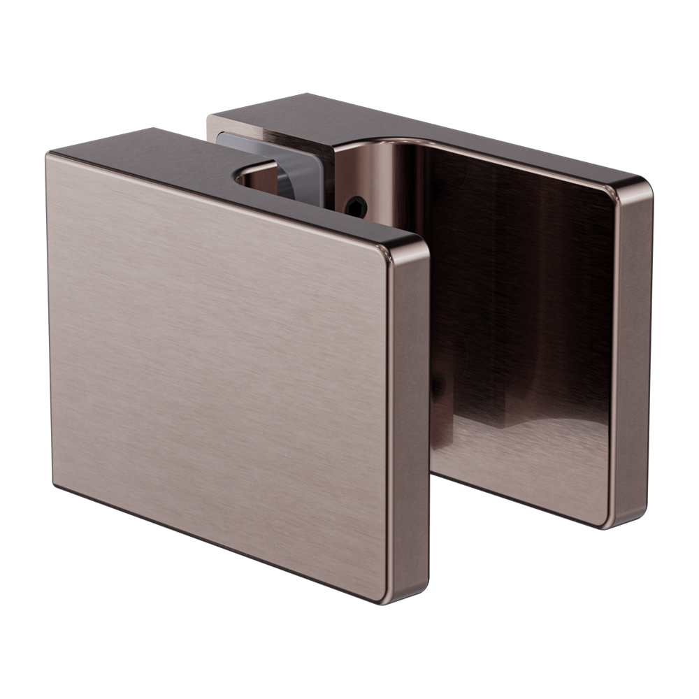 SQUARE SHOWER KNOB HANDLE BRUSHED BRONZE