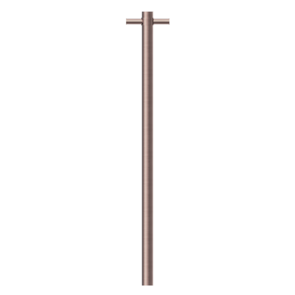 HEATED VERTICAL TOWEL RAIL BRUSHED BRONZE