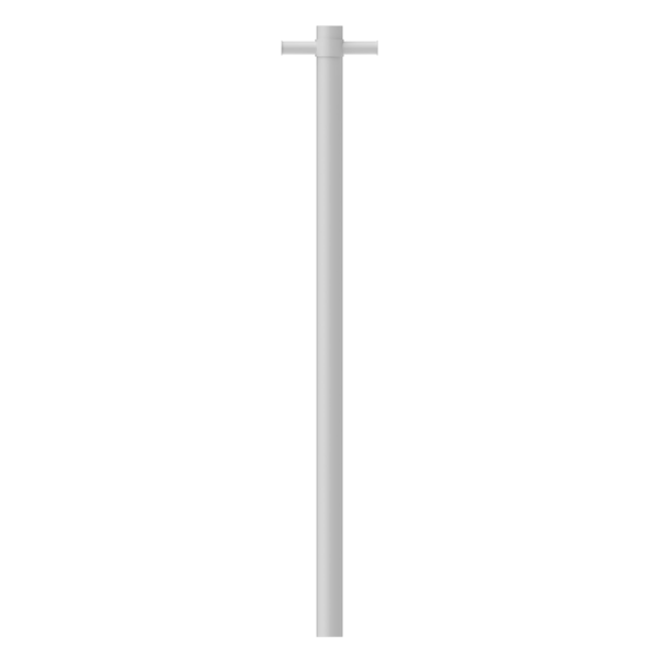 HEATED VERTICAL TOWEL RAIL MATTE WHITE
