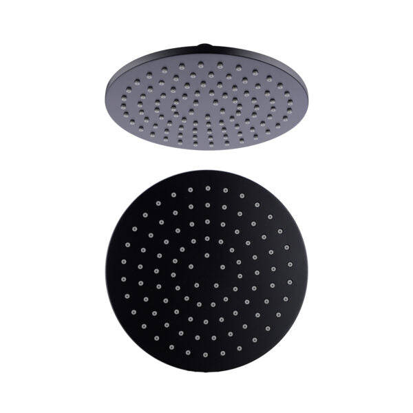 200MM ROUND SHOWER HEAD MATTE BLACK