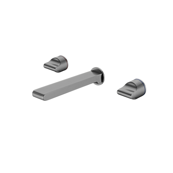 PEARL WALL BASIN SET GUN METAL