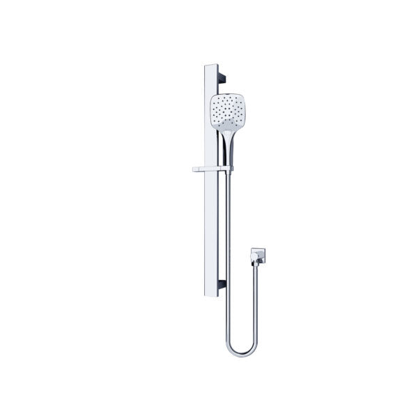 RAIN SQUARE 3 FUNCTION SHOWER RAIL CHROME
