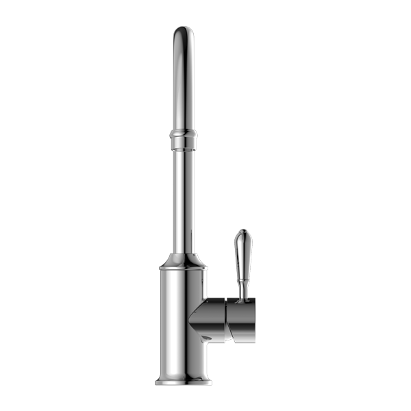 YORK KITCHEN MIXER GOOSENECK SPOUT WITH METAL LEVER CHROME