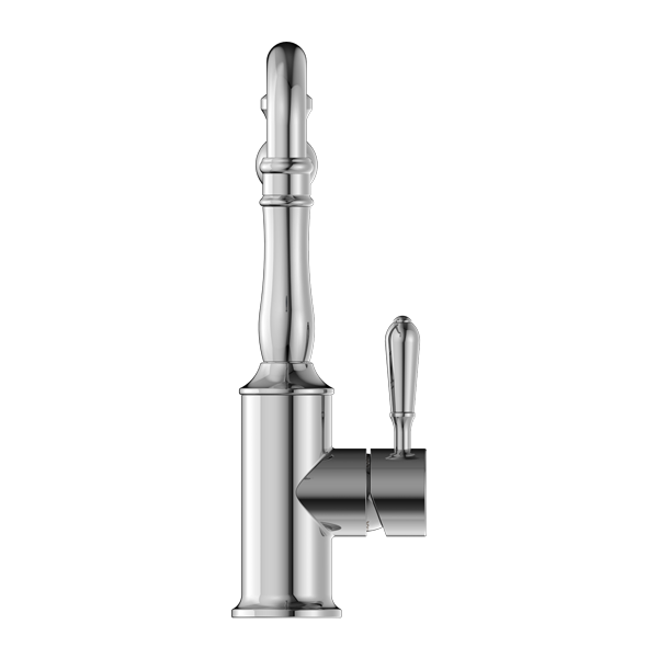 YORK KITCHEN MIXER HOOK SPOUT WITH METAL LEVER CHROME