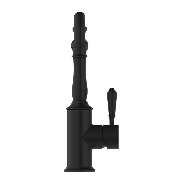 YORK KITCHEN MIXER HOOK SPOUT WITH METAL LEVER MATTE BLACK