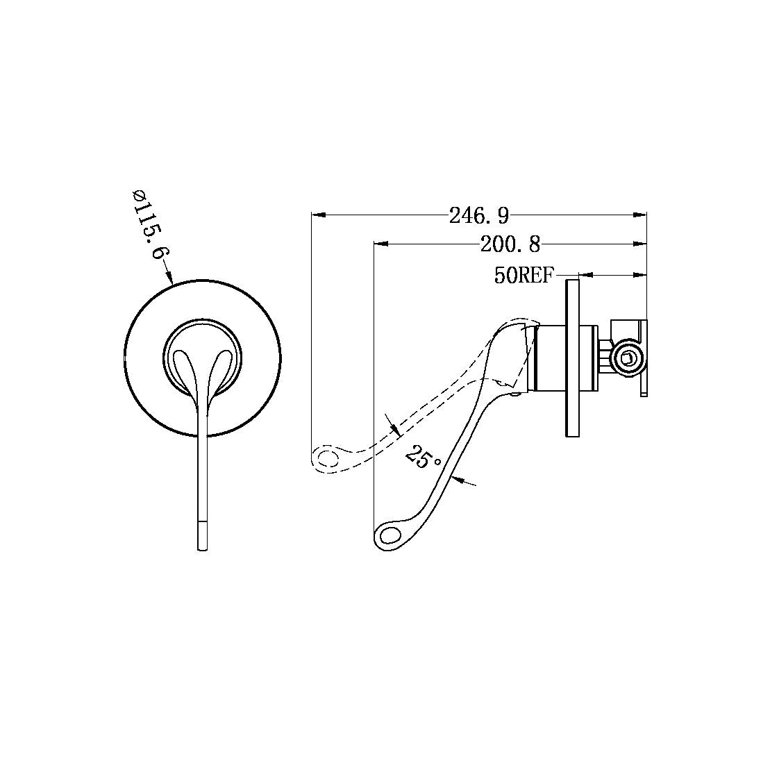 CLASSIC CARE SHOWER MIXER CHROME