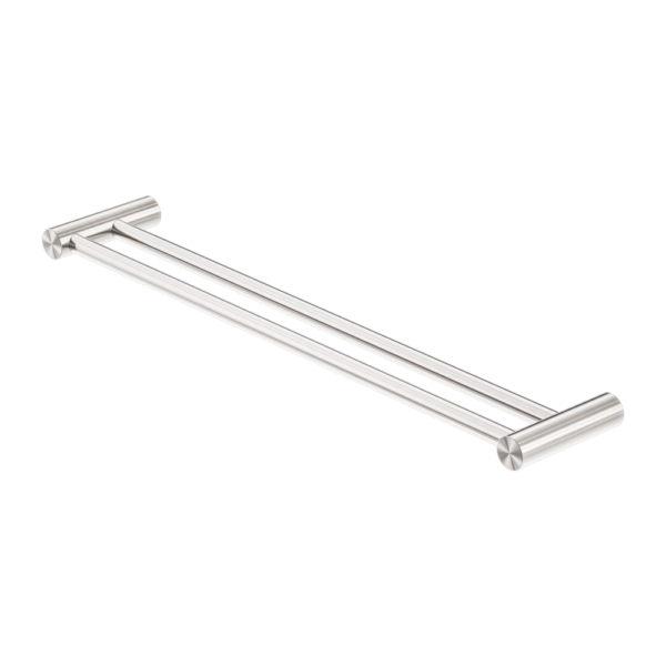 ZEN SS316L DOUBLE TOWEL RAIL 600MM BRUSHED NICKEL