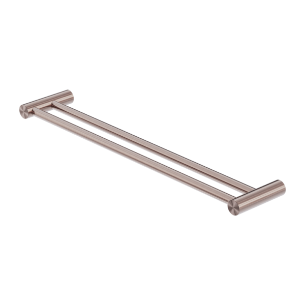 ZEN SS316L DOUBLE TOWEL RAIL 800MM BRUSHED BRONZE