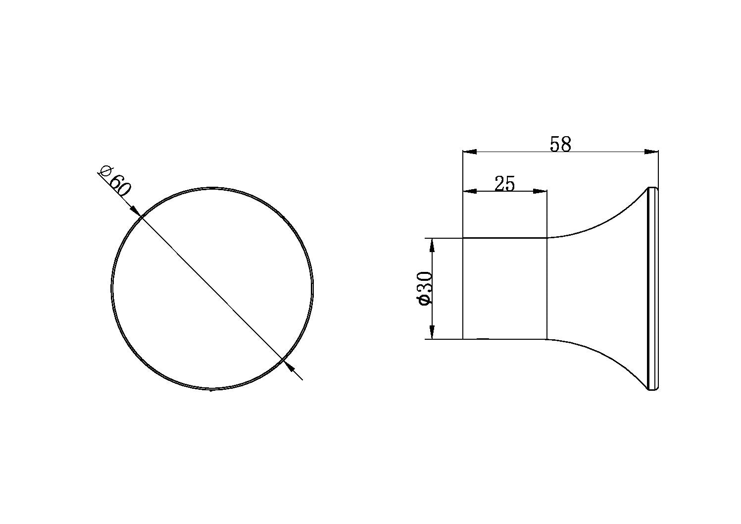 ZEN SS316L ROBE HOOK GRAPHITE