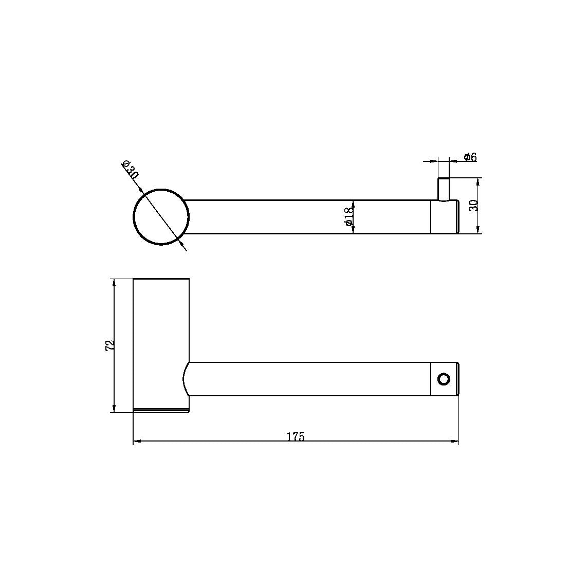 ZEN SS316L TOILET ROLL HOLDER GRAPHITE