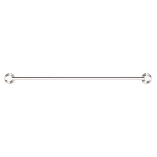 MECCA SINGLE TOWEL RAIL 800MM BRUSHED NICKEL