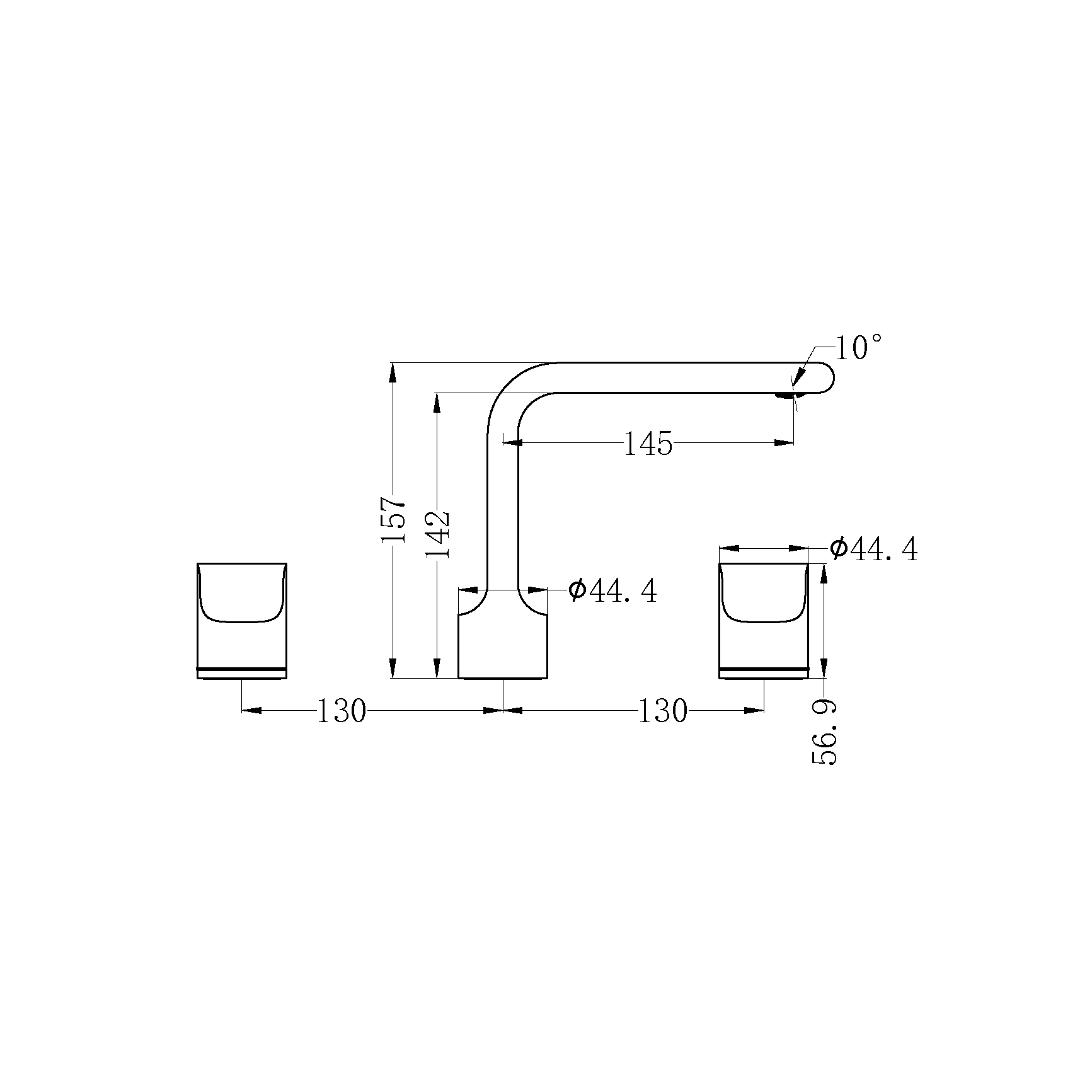 PEARL BASIN SET CHROME