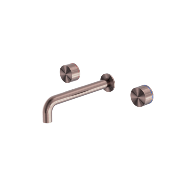 KARA WALL BASIN SET 215MM BRUSHED BRONZE