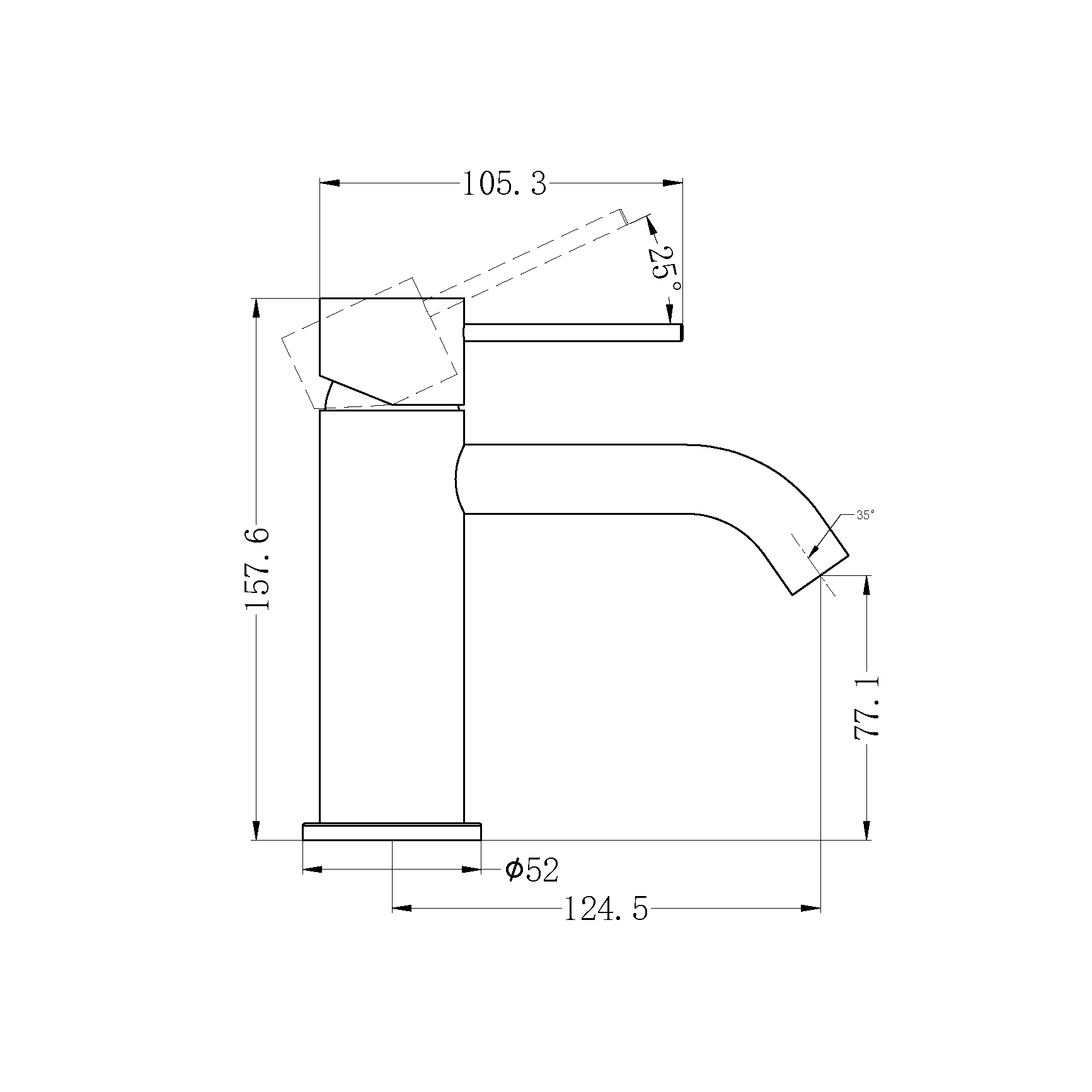 MECCA BASIN MIXER BRUSHED NICKEL