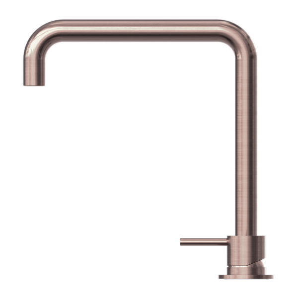 MECCA HOB BASIN MIXER SQUARE SWIVEL SPOUT BRUSHED BRONZE
