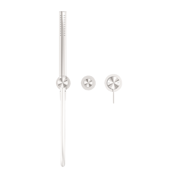 MECCA SHOWER MIXER DIVERTOR SYSTEM SEPARATE BACK PLATE BRUSHED NICKEL