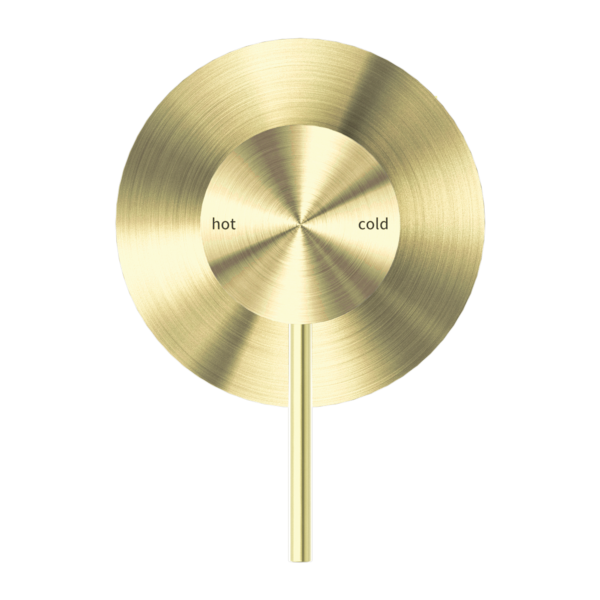 MECCA SHOWER MIXER 80MM PLATE BRUSHED GOLD