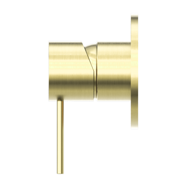 MECCA SHOWER MIXER 80MM PLATE BRUSHED GOLD