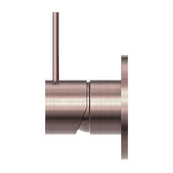 MECCA SHOWER MIXER HANDLE UP 80MM PLATE BRUSHED BRONZE