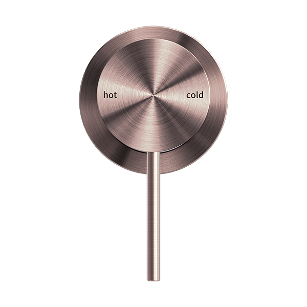 MECCA SHOWER MIXER 60MM PLATE BRUSHED BRONZE