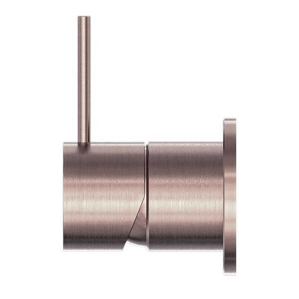 MECCA SHOWER MIXER 60MM HANDLE UP PLATE BRUSHED BRONZE