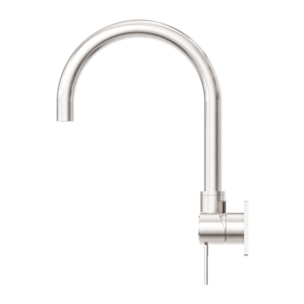MECCA WALL BASIN/BATH MIXER SWIVEL SPOUT BRUSHED NICKEL