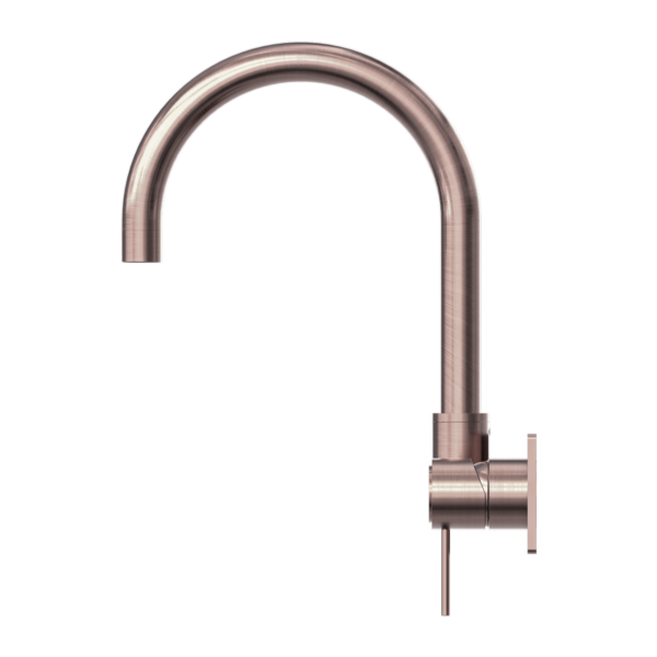 MECCA WALL BASIN/BATH MIXER SWIVEL SPOUT BRUSHED BRONZE