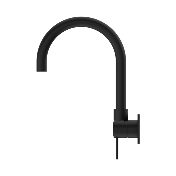 MECCA WALL BASIN/BATH MIXER SWIVEL SPOUT MATTE BLACK