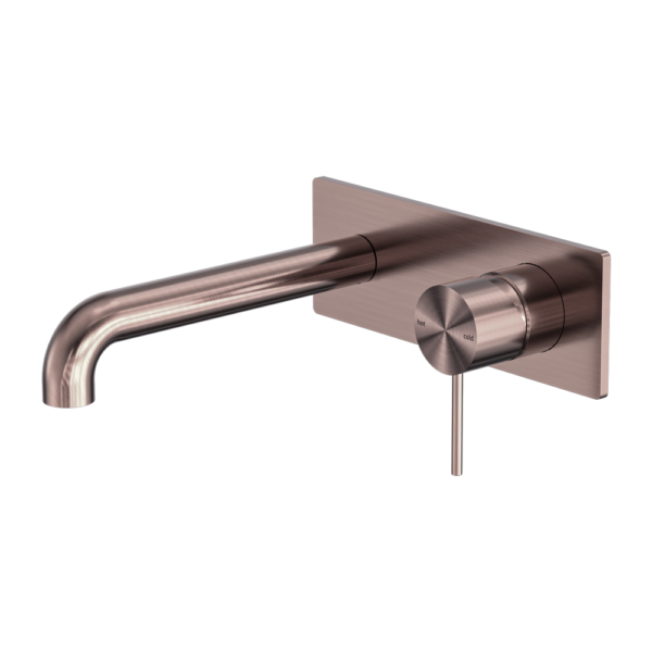 MECCA WALL BASIN/BATH MIXER 120MM BRUSHED BRONZE