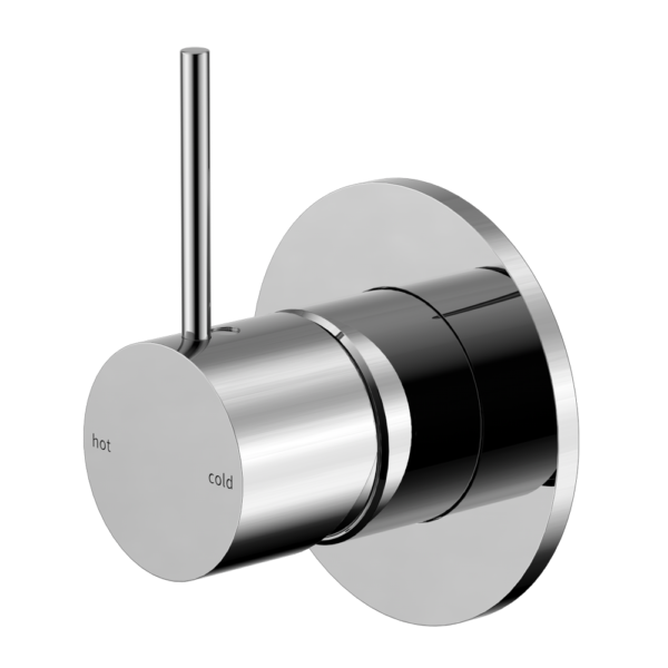 MECCA SHOWER MIXER HANDLE UP 80MM PLATE CHROME