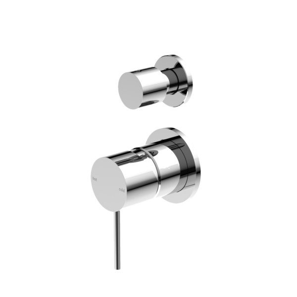 MECCA SHOWER MIXER WITH DIVERTOR SEPARATE BACK PLATE CHROME