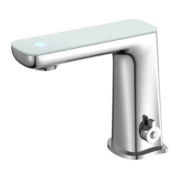 CLAUDIA SENSOR MIXER WITH WHITE TOP DISPLAY CHROME