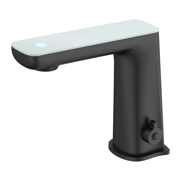 CLAUDIA SENSOR MIXER WITH WHITE TOP DISPLAY MATTE BLACK
