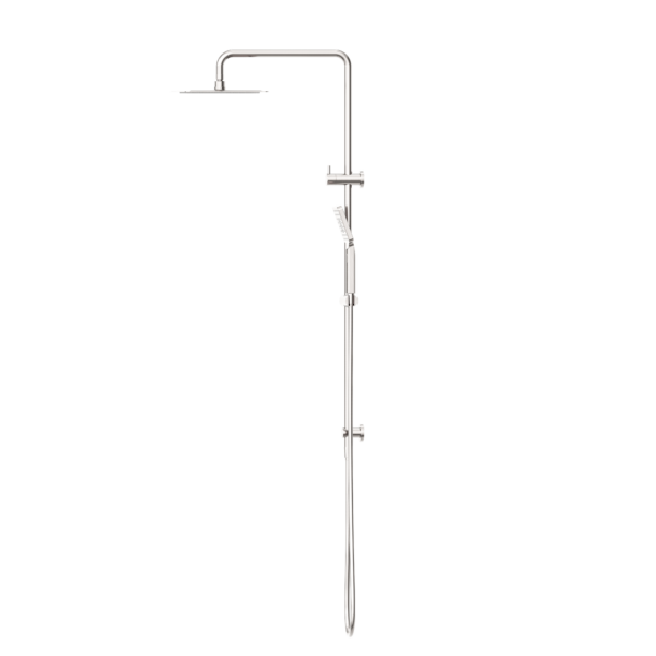 SQUARE PROJECT TWIN SHOWER BRUSHED NICKEL