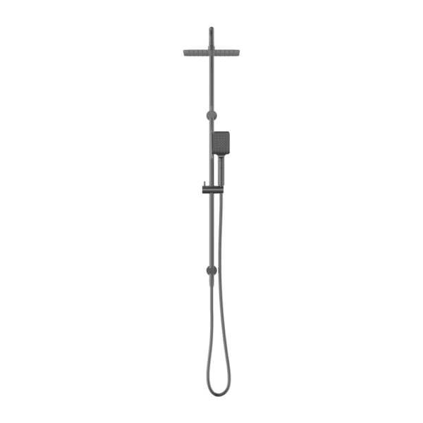 SQUARE PROJECT TWIN SHOWER GUN METAL