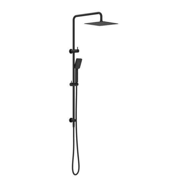 SQUARE PROJECT TWIN SHOWER MATTE BLACK