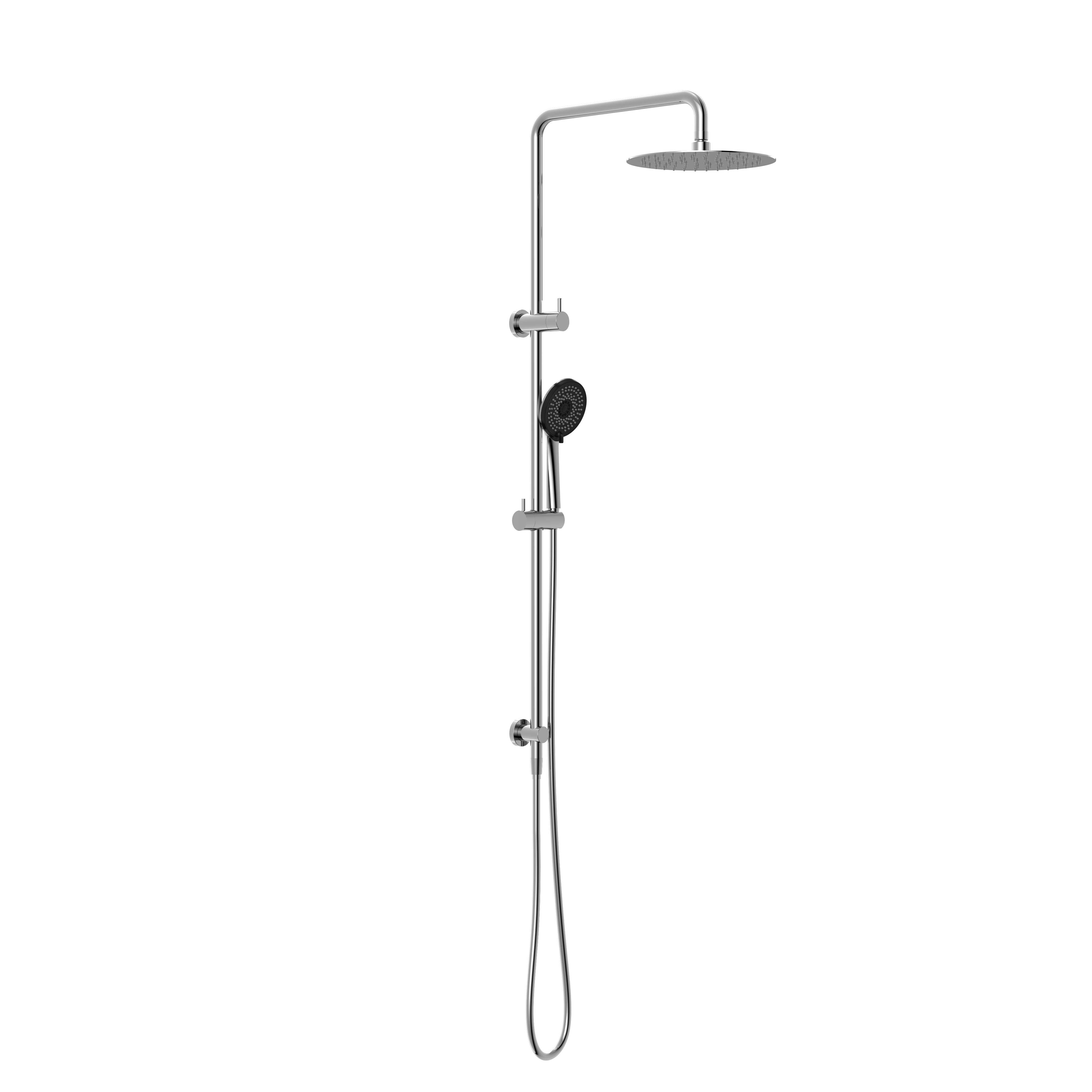 ROUND PROJECT TWIN SHOWER 4 STAR RATING CHROME