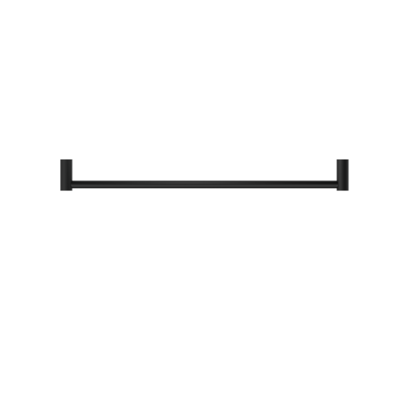 NEW MECCA SINGLE TOWEL RAIL 600MM MATTE BLACK