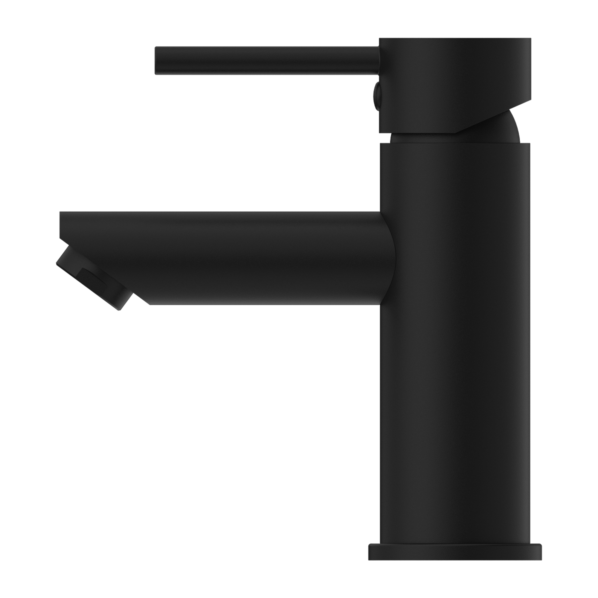 DOLCE BASIN MIXER STRAIGHT SPOUT MATTE BLACK