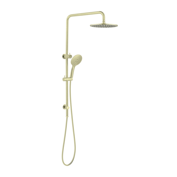 ROUND TWIN SHOWER BRUSHED GOLD