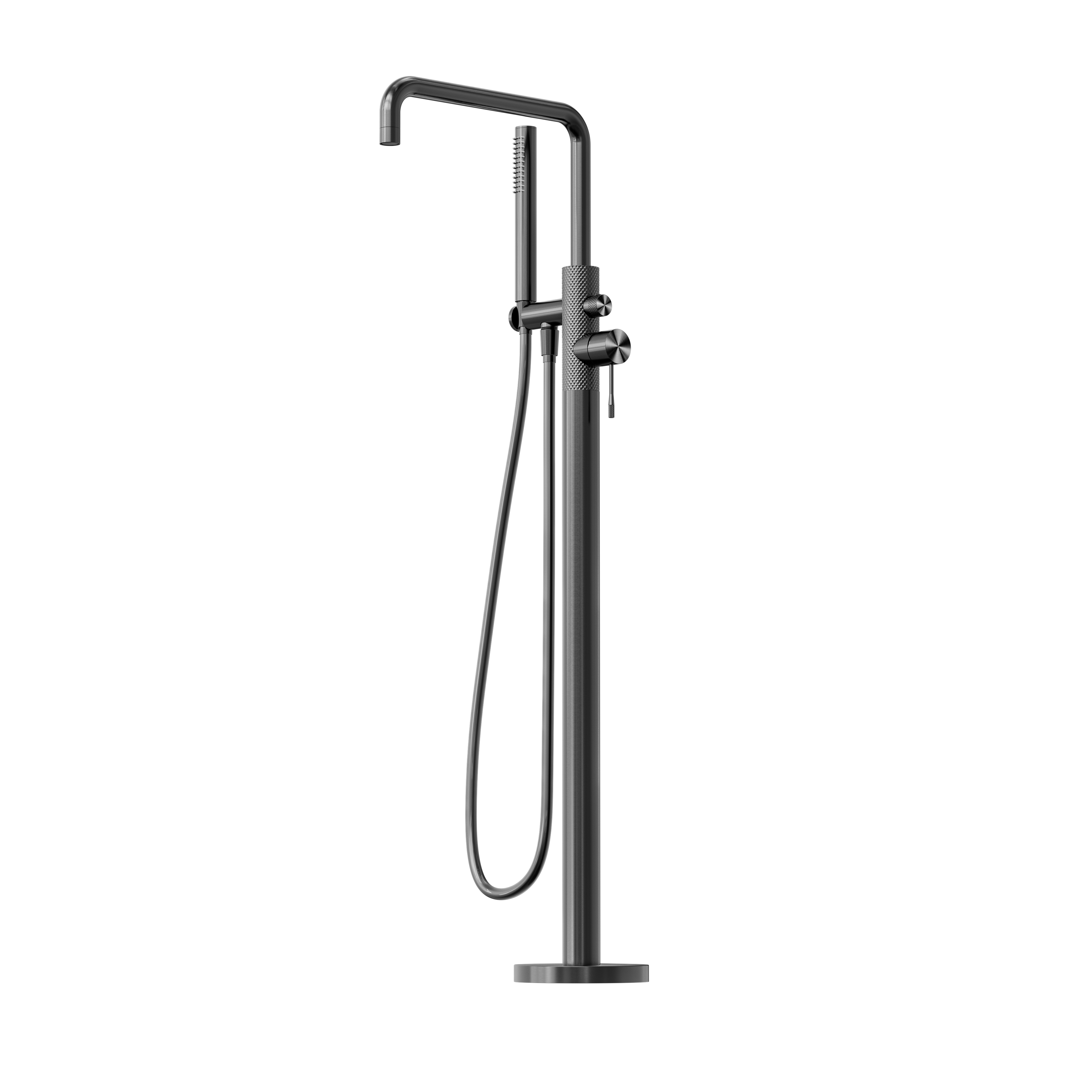 OPAL FREESTANDING BATH MIXER WITH HAND SHOWER GRAPHITE
