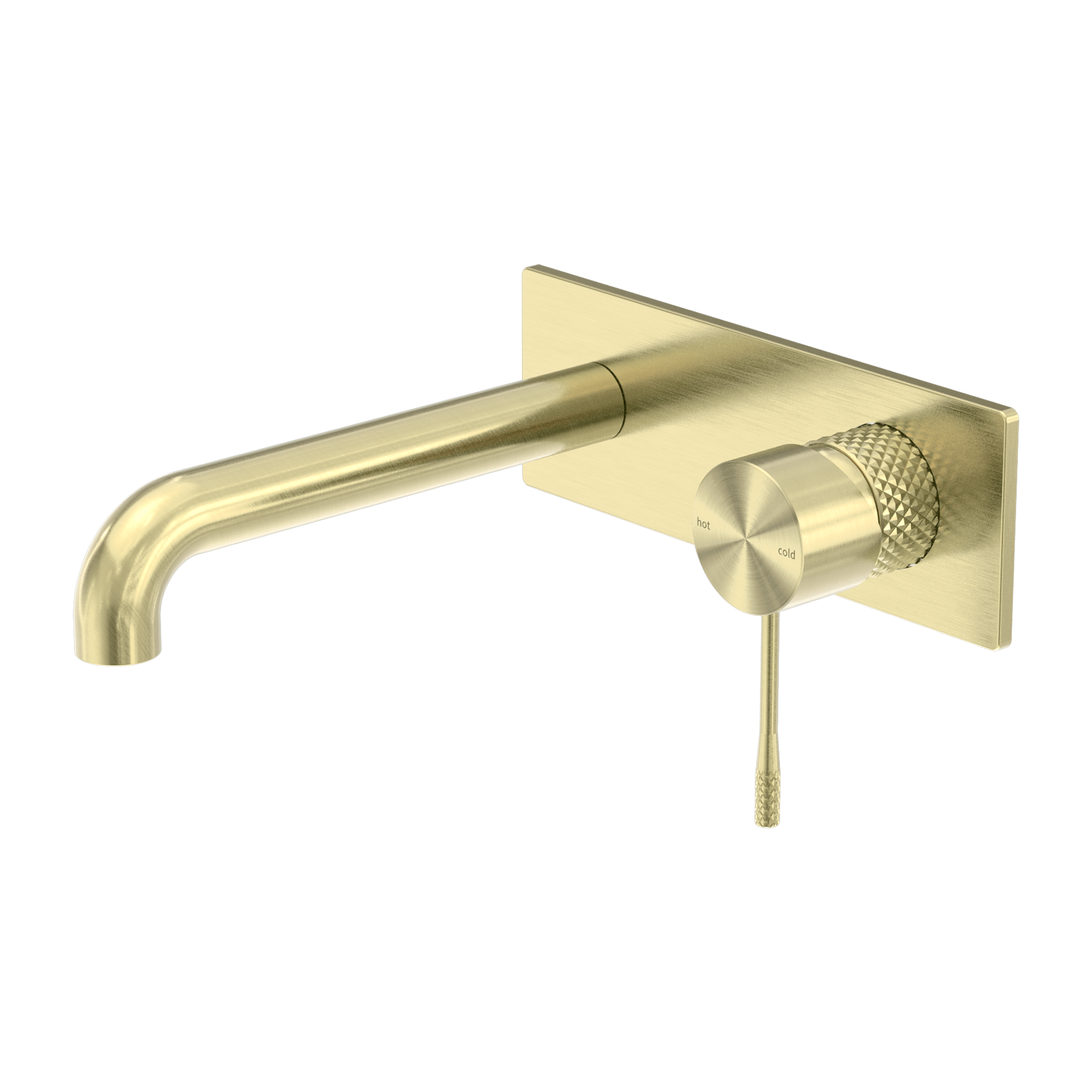OPAL WALL BASIN/BATH MIXER 120MM BRUSHED GOLD